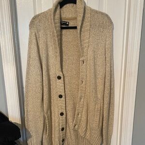 Retrofit Men's Tan Cardigan Sweater